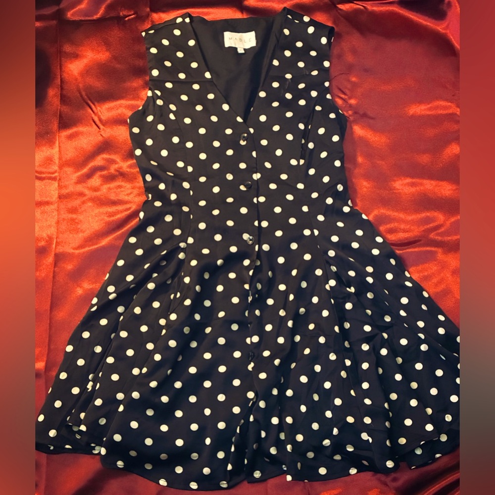 Button Up Polka Dot Dress